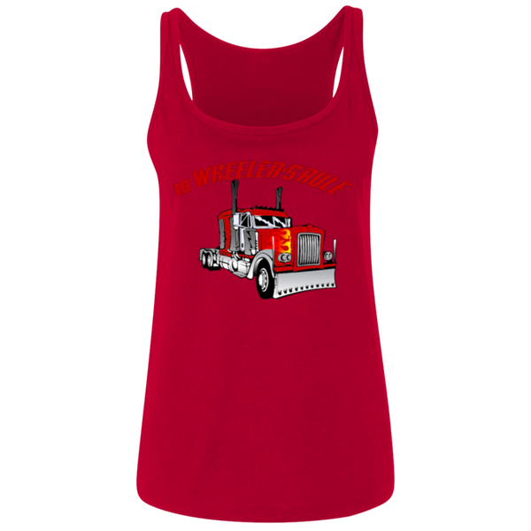 Trucker 18 Wheeler 1 Ladies' Relaxed Jersey Tank