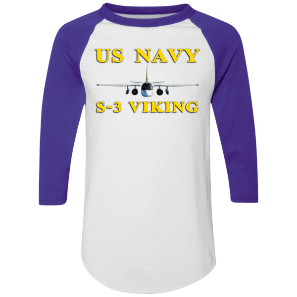 US Navy S-3 3 Colorblock Raglan Jersey