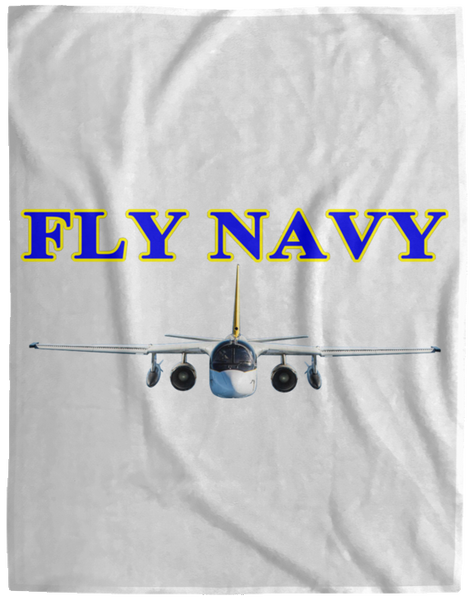 Fly Navy S-3 2 Blanket - Velveteen Micro Fleece Extra Large