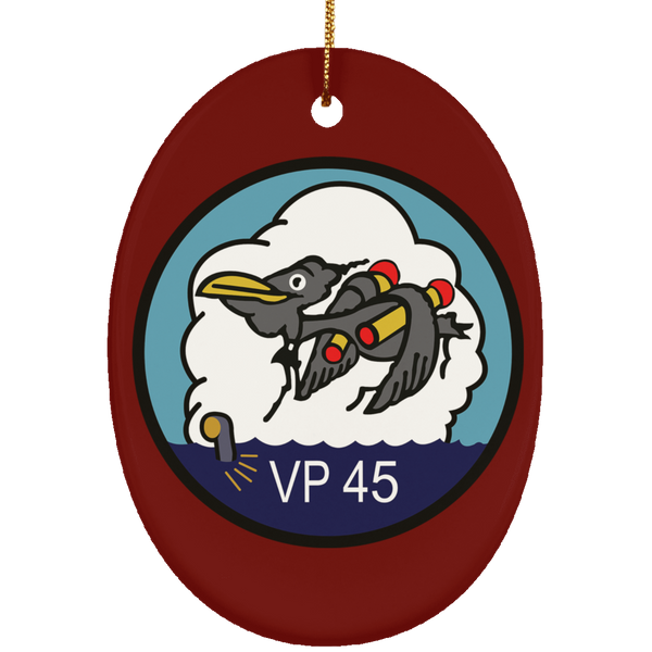 VP 45 1 Ornament Ceramic - Oval