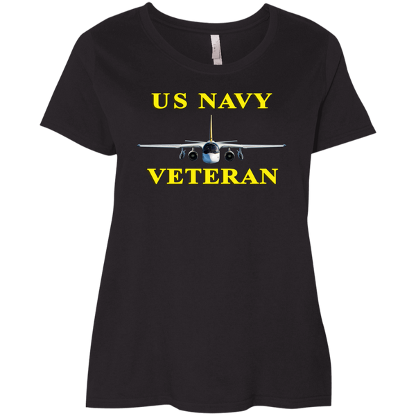 Navy Vet 3 Ladies' Curvy T-Shirt