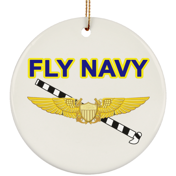 Fly Navy Tailhook 3 Ornament - Circle