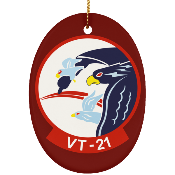 VT 21 2 Ornament Ceramic - Oval