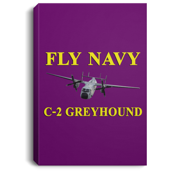 Fly Navy C-2 3 Canvas - Portrait .75in Frame