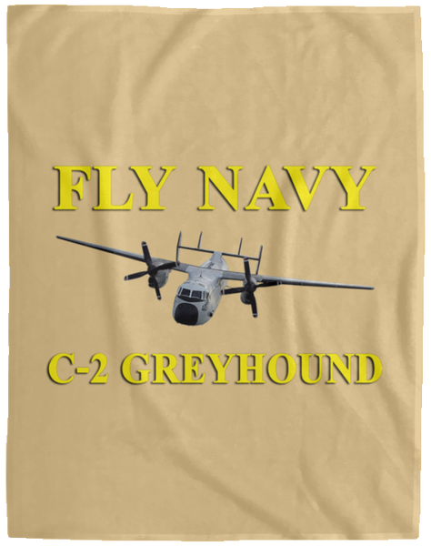 Fly Navy C-2 3 Blanket - Cozy Plush Fleece Blanket - 60x80