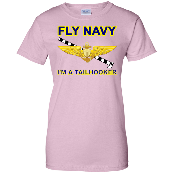 Fly Navy Tailhooker Ladies' Cotton T-Shirt