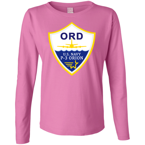 P-3 Orion 3 ORD Ladies' LS Cotton T-Shirt