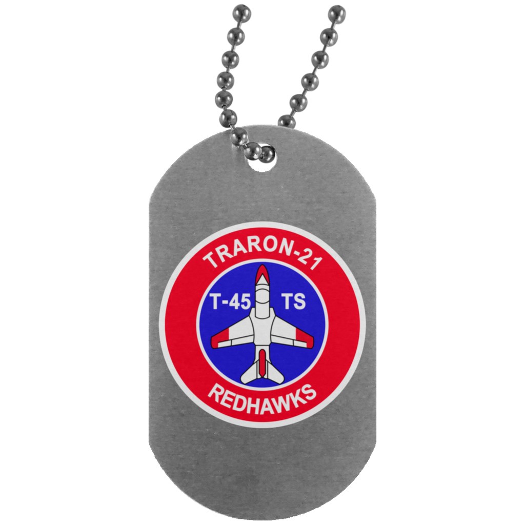 VT 21 6 Dog Tag - Silver