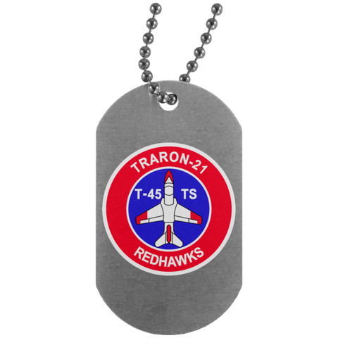 VT 21 6 Dog Tag - Silver