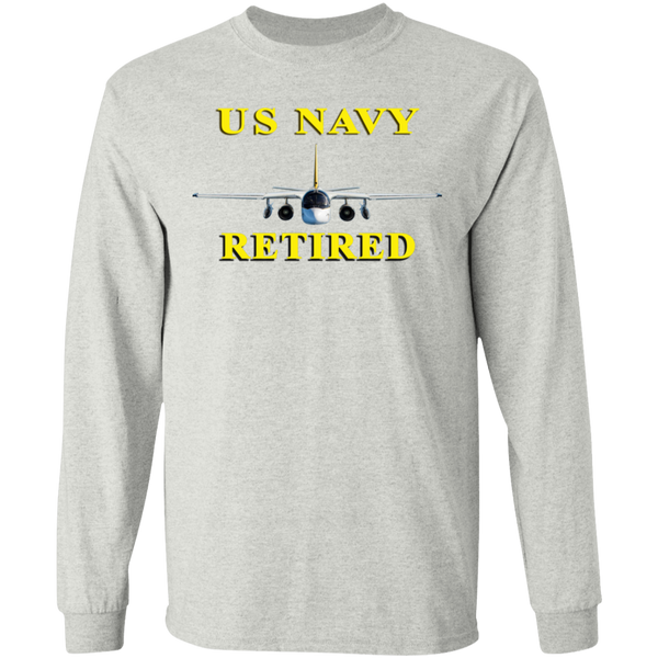 Navy Retired 2 LS Ultra Cotton T-Shirt