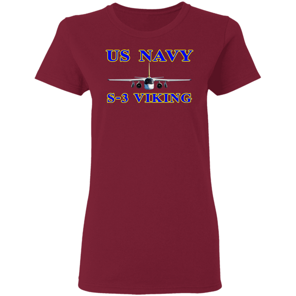 US Navy S-3 1 Ladies' Cotton T-Shirt