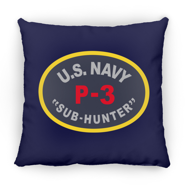 P-3 Sub Hunter Pillow - Square - 16x16