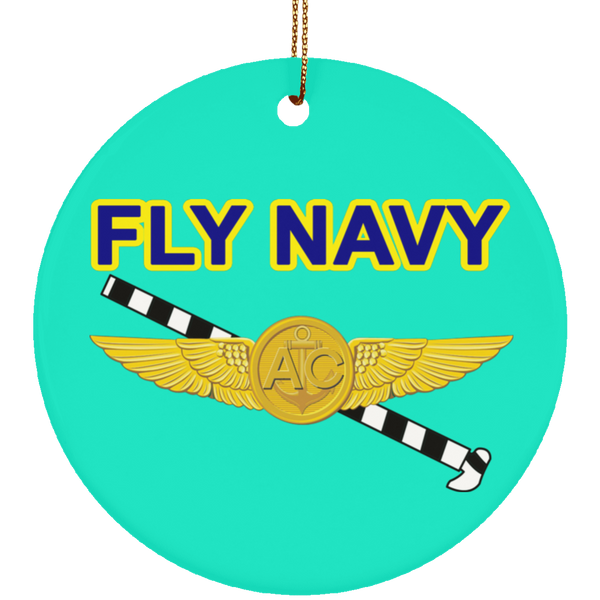 Fly Navy Tailhook 2 Ornament - Circle