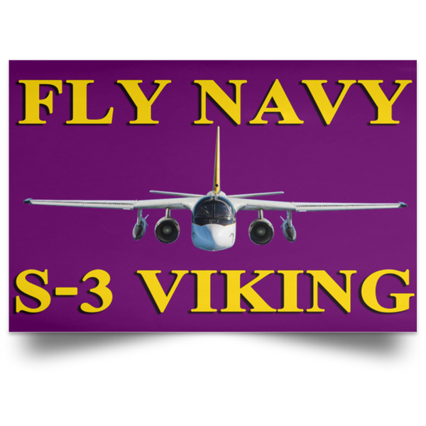 Fly Navy S-3 3 Poster – Landscape