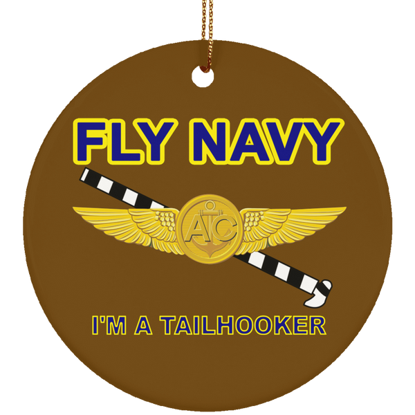 Fly Navy Tailhooker 2 Ornament - Circle