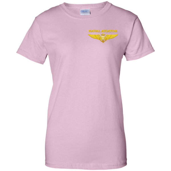Aviator 2a Ladies Custom Cotton T-Shirt