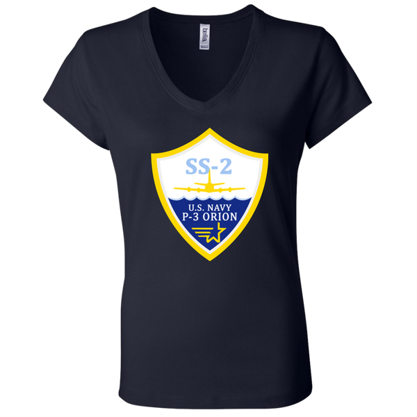 P-3 Orion 3 SS-2 Ladies Jersey V-Neck T-Shirt