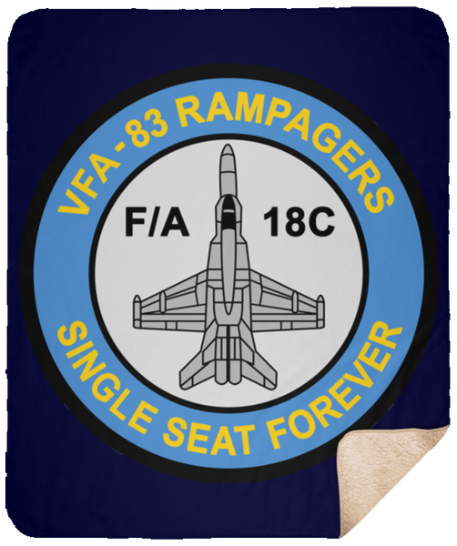 VFA 83 3 VPM Cozy Plush Fleece Blanket -  Blanket - Sherpa 50x60