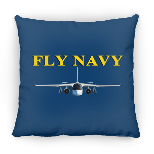 Fly Navy S-3 4 Pillow - Square - 16x16