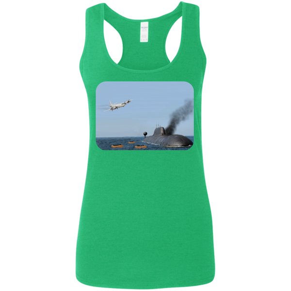 Abandon Ship Ladies' Softstyle Racerback Tank