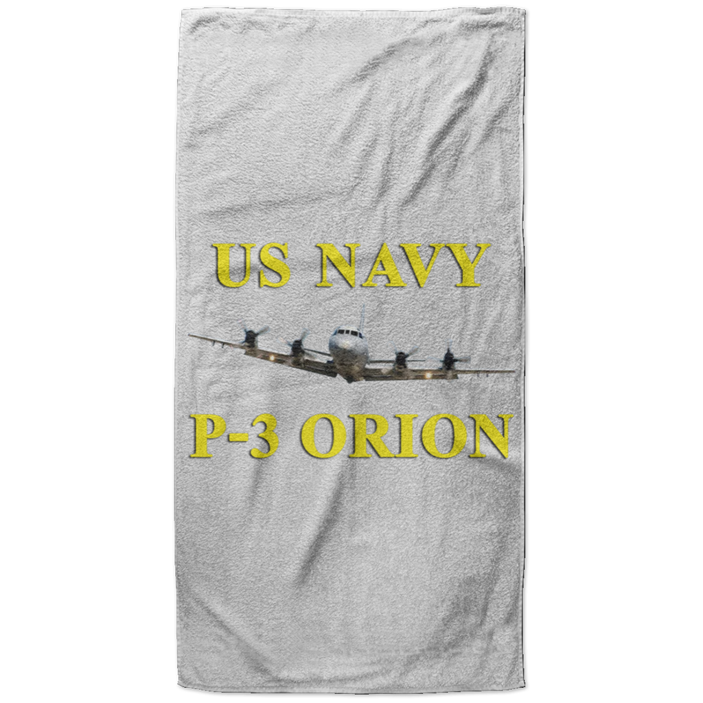 US Navy P-3 3 Beach Towel - 37x74