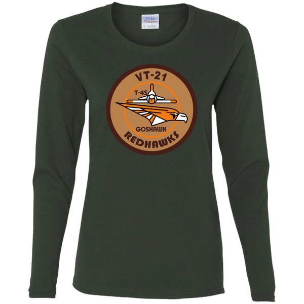 VT 21 9 Ladies' Cotton LS T-Shirt