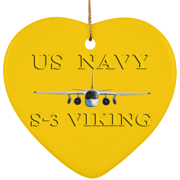 US Navy S-3 3 Ornament - Heart