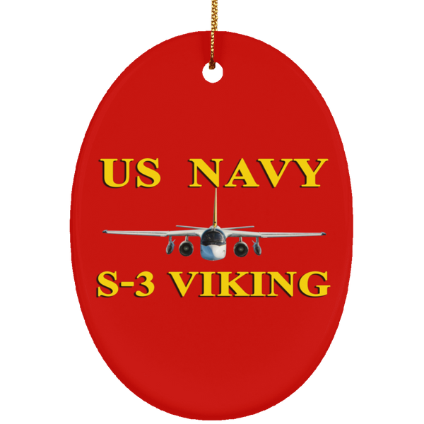 US Navy S-3 3 Ornament - Oval