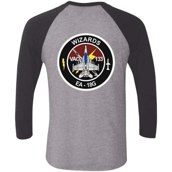 VAQ 133 6c Baseball Raglan T-Shirt