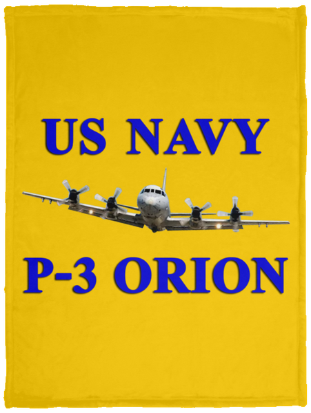 US Navy P-3 1 Blanket - Cozy Plush Fleece Blanket - 30x40