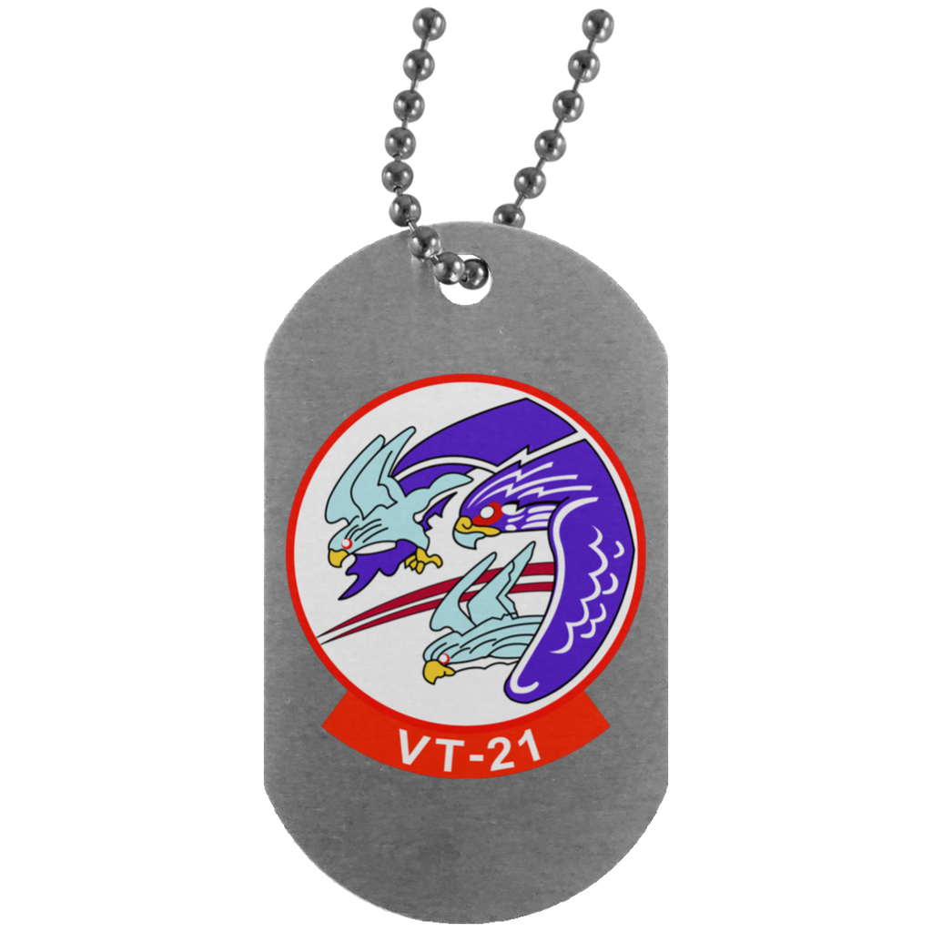 VT 21 1 Dog Tag - Silver