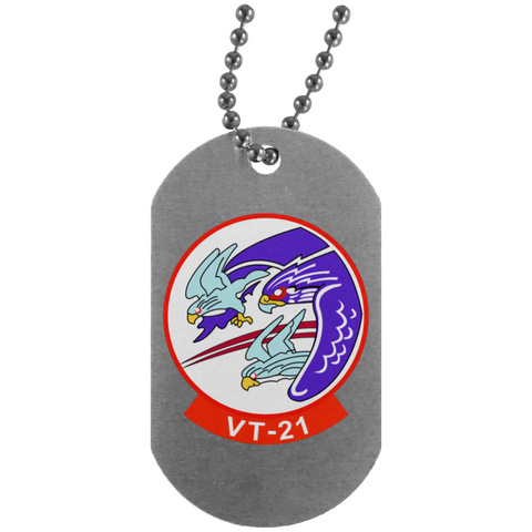 VT 21 1 Dog Tag - Silver