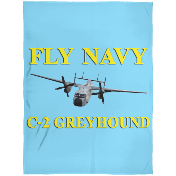 Fly Navy C-2 3 Blanket - Arctic Fleece Blanket 60x80