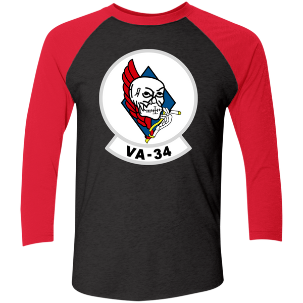 VA 34 1 Baseball Raglan T-Shirt