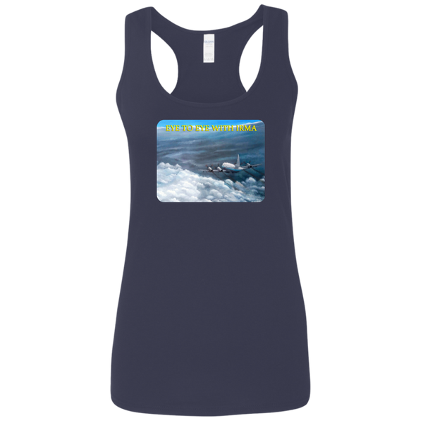 Eye To Eye With Irma Ladies' Softstyle Racerback Tank