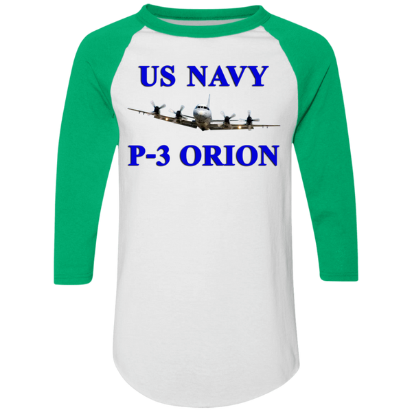 US Navy P-3 1 Colorblock Raglan Jersey