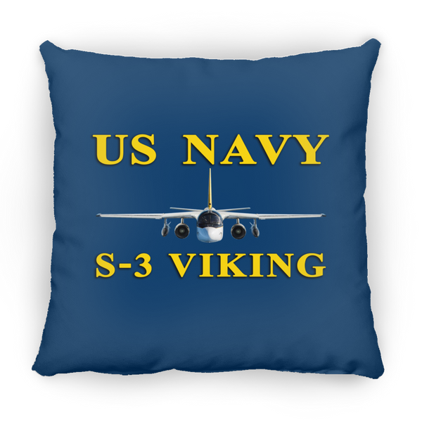 US Navy S-3 3 Pillow - Square - 14x14