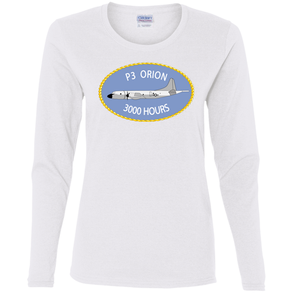 P-3 Orion 9 3000 Ladies' Cotton LS T-Shirt