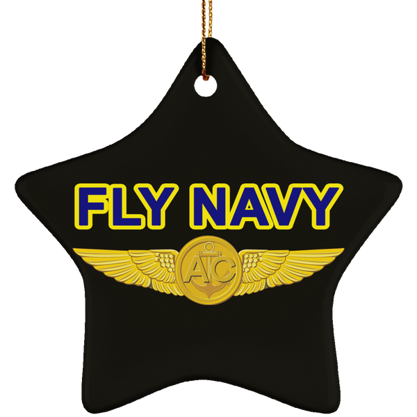 Fly Navy Aircrew Ornament - Star