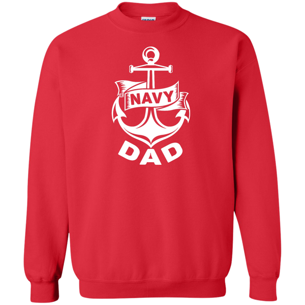 Navy Dad 1 Crewneck Pullover Sweatshirt