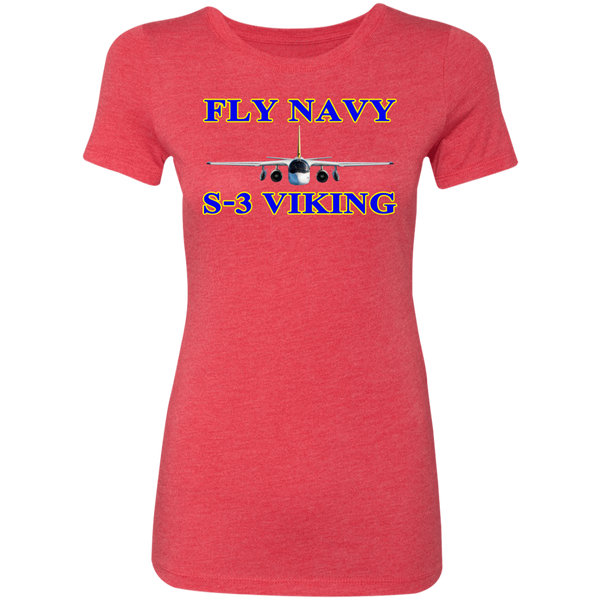 Fly Navy S-3 1 Ladies' Triblend T-Shirt