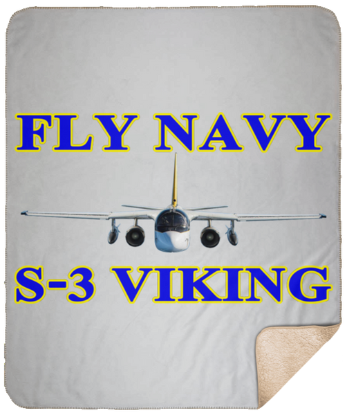 Fly Navy S-3 1 Blanket - Fleece Sherpa Large