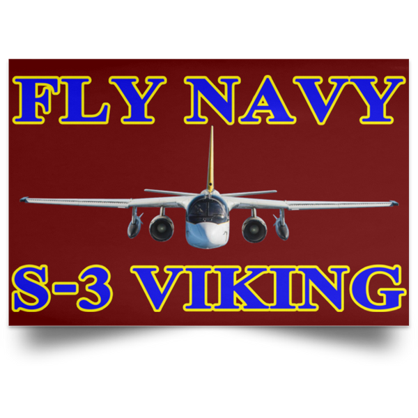 Fly Navy S-3 1 Poster – Landscape