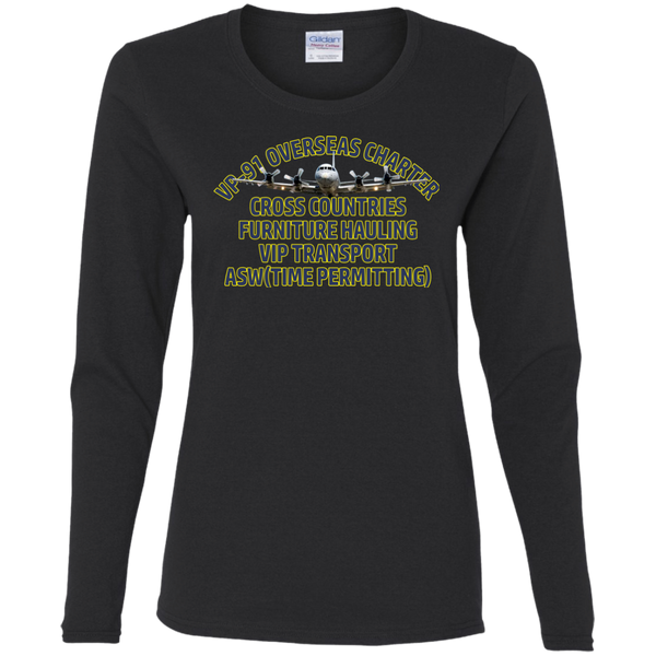 VP 91 8 Ladies' Cotton LS T-Shirt