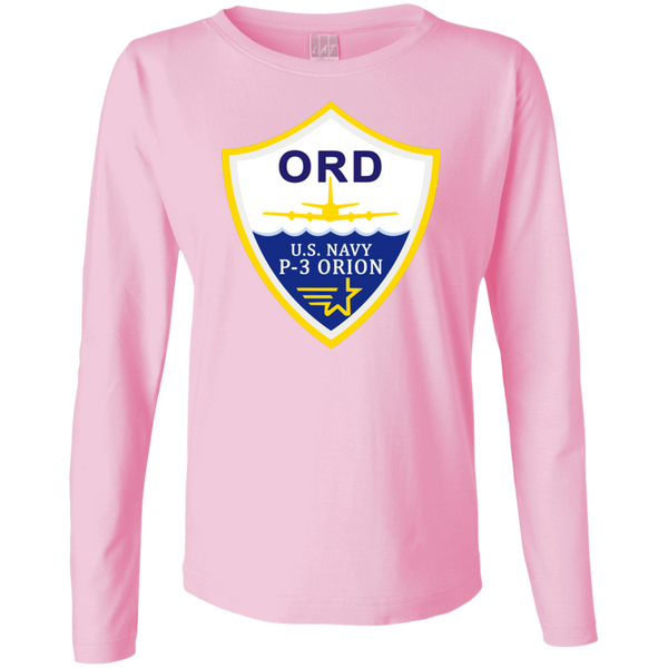 P-3 Orion 3 ORD Ladies' LS Cotton T-Shirt