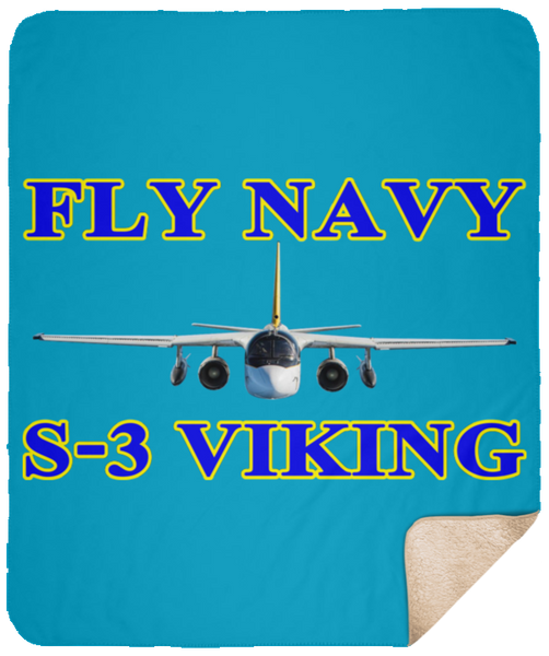 Fly Navy S-3 1 Blanket - Fleece Sherpa Large