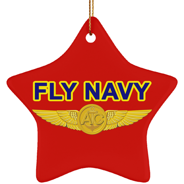 Fly Navy Aircrew Ornament - Star