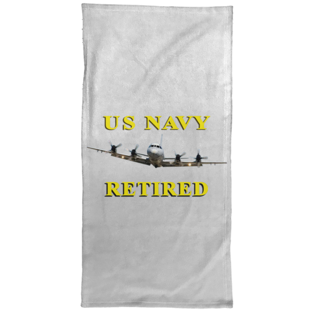 Navy Retired 1 Hand Towel - 15x30