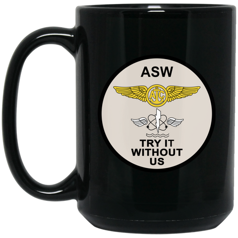 ASW 01 Black Mug - 15oz