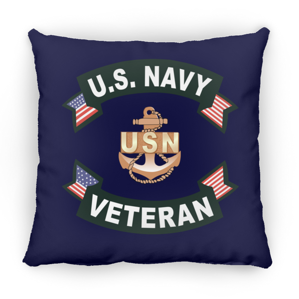 Navy Vet 1 Pillow - Square - 16x16